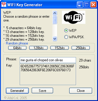 wifi code generator